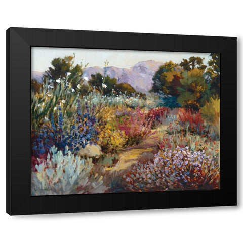 Morning Bloom Black Modern Wood Framed Art Print by Freudenstein, Ellie