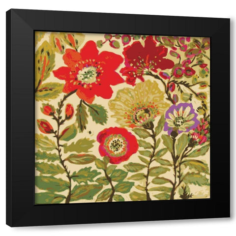 Modern Art Innocence Black Modern Wood Framed Art Print by Fields, Karen