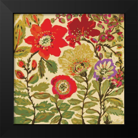 Modern Art Innocence Black Modern Wood Framed Art Print by Fields, Karen