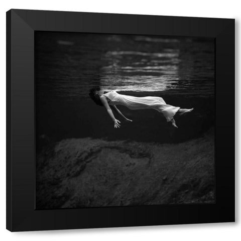 Weeki Wachee Spring Florida - 1947 Black Modern Wood Framed Art Print with Double Matting by Frissell, Toni
