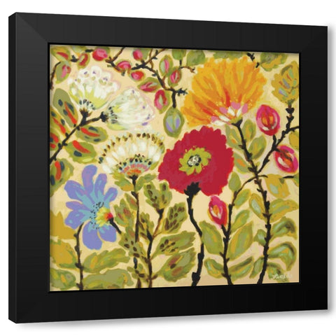 Autumn Fresh Garden Black Modern Wood Framed Art Print by Fields, Karen