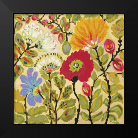 Autumn Fresh Garden Black Modern Wood Framed Art Print by Fields, Karen