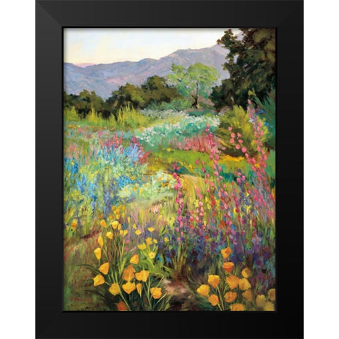 Spring Days Black Modern Wood Framed Art Print by Freudenstein, Ellie