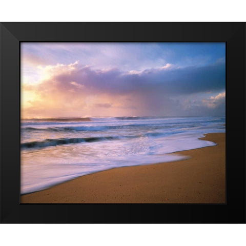 Pacific Storm Black Modern Wood Framed Art Print by Foster, Christopher