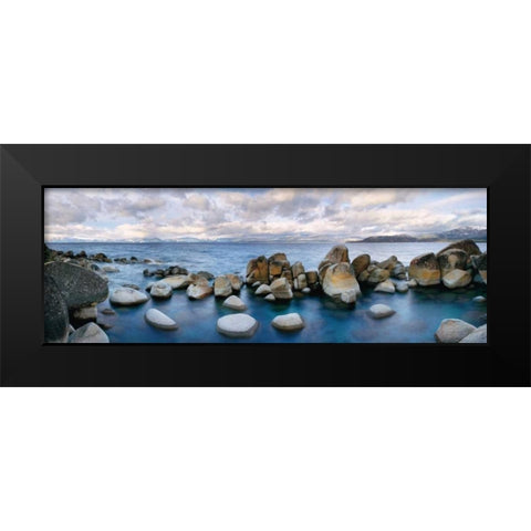 Sand Harbor Black Modern Wood Framed Art Print by Foster, Christopher