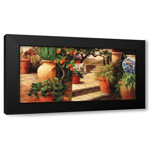 Turo Tuscan Orange Black Modern Wood Framed Art Print by Fronckowiak, Art