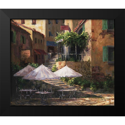 Villa Garzon Black Modern Wood Framed Art Print by Fronckowiak, Art