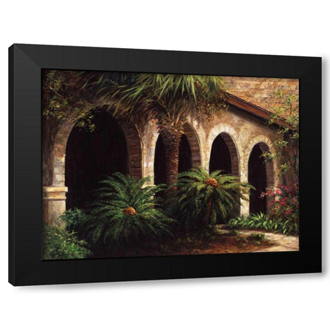 Sago Arches Black Modern Wood Framed Art Print by Fronckowiak, Art