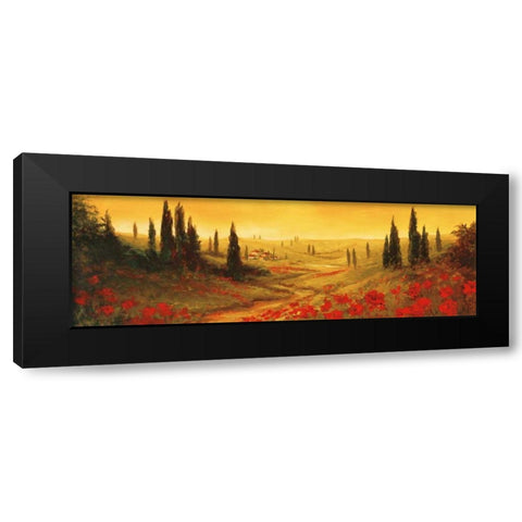 Toscano Panel II Black Modern Wood Framed Art Print by Fronckowiak, Art