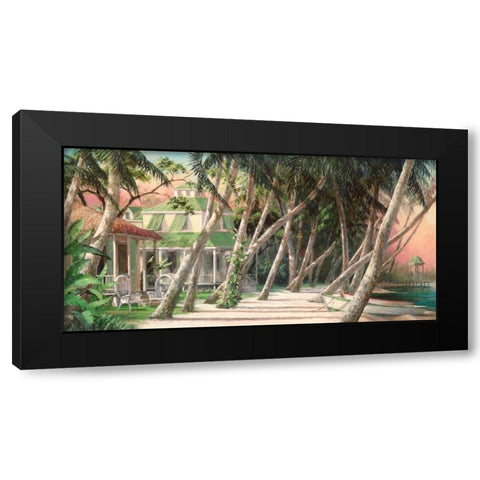 Island House Black Modern Wood Framed Art Print with Double Matting by Fronckowiak, Art