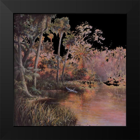 Myakka Sunset Black Modern Wood Framed Art Print by Fronckowiak, Art