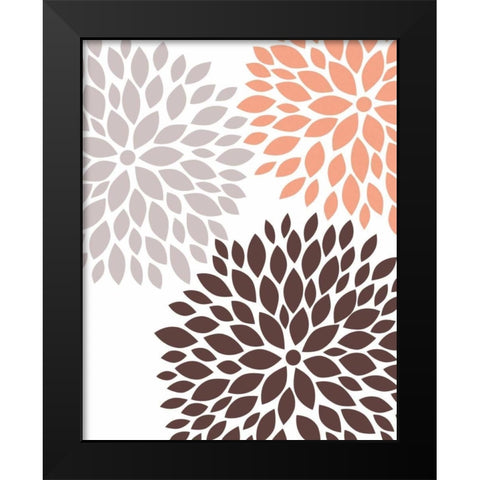 Warm Encounters 2 Black Modern Wood Framed Art Print by Fuqua, Leslie