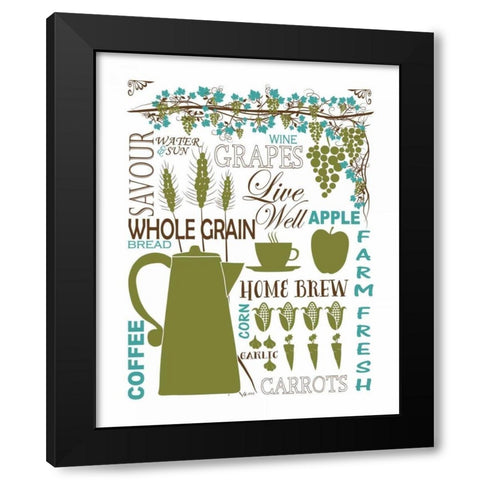 Culinary Love 2 Black Modern Wood Framed Art Print with Double Matting by Fuqua, Leslie