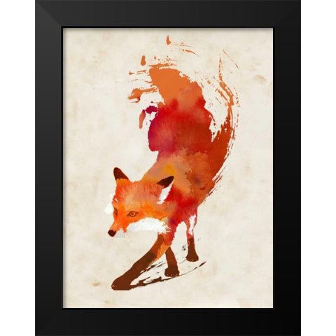 Vulpes Vulpes Black Modern Wood Framed Art Print by Farkas, Robert