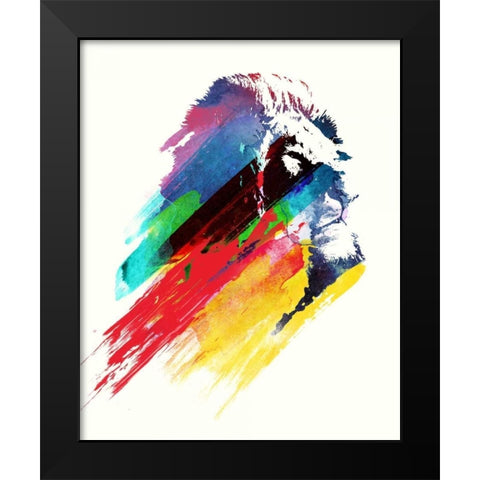 Our Hero Black Modern Wood Framed Art Print by Farkas, Robert