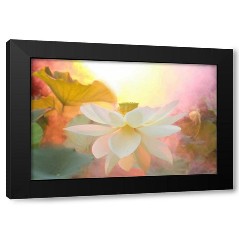 Arise Black Modern Wood Framed Art Print by Farzad, Bahman