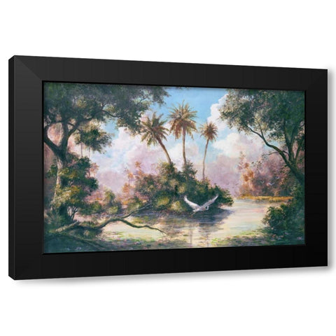 Glades Hammock Black Modern Wood Framed Art Print with Double Matting by Fronckowiak, Art