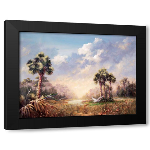 Golden Glades Black Modern Wood Framed Art Print with Double Matting by Fronckowiak, Art