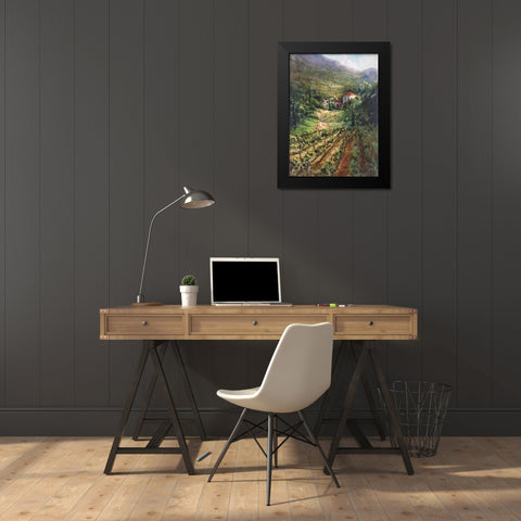 Tuscany Vineyard Black Modern Wood Framed Art Print by Fronckowiak, Art