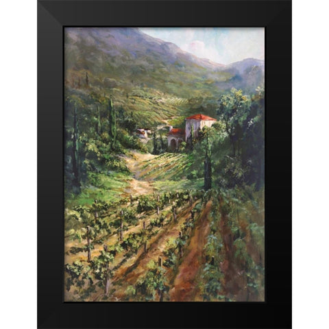 Tuscany Vineyard Black Modern Wood Framed Art Print by Fronckowiak, Art