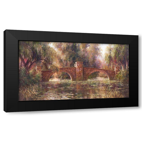Willow Bridge Black Modern Wood Framed Art Print with Double Matting by Fronckowiak, Art