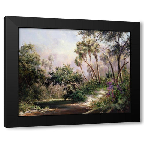 Myakka River Scene Black Modern Wood Framed Art Print with Double Matting by Fronckowiak, Art