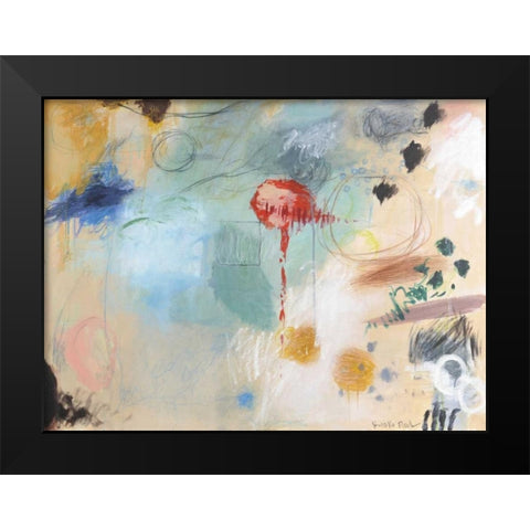 Red Light Black Modern Wood Framed Art Print by Fischer, Kyoko