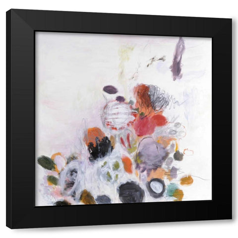 Haru-no Jin 1 Black Modern Wood Framed Art Print by Fischer, Kyoko