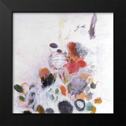 Haru-no Jin 1 Black Modern Wood Framed Art Print by Fischer, Kyoko