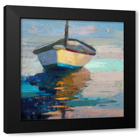 Lap, Lap, Nap, Nap Black Modern Wood Framed Art Print with Double Matting by Forst, Beth A.
