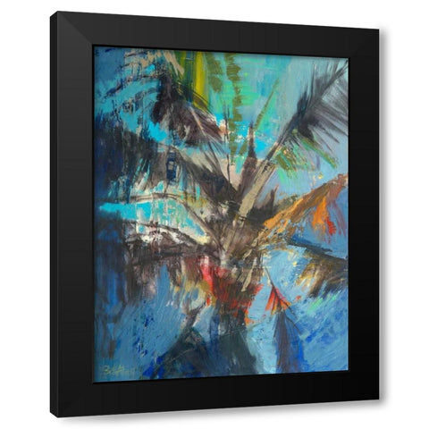 Palm Sunday Black Modern Wood Framed Art Print by Forst, Beth A.