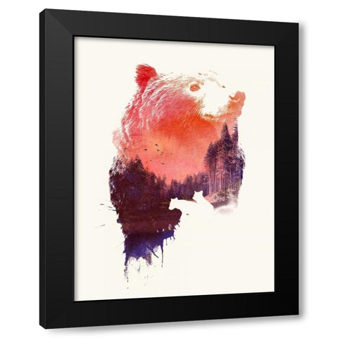 Love Forever Black Modern Wood Framed Art Print with Double Matting by Farkas, Robert