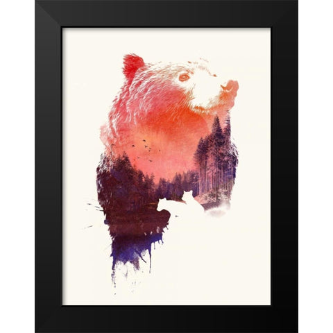 Love Forever Black Modern Wood Framed Art Print by Farkas, Robert