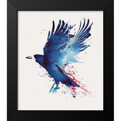 Bloody Crow Black Modern Wood Framed Art Print by Farkas, Robert