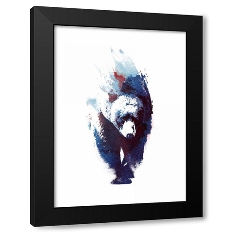 Death Run Black Modern Wood Framed Art Print by Farkas, Robert