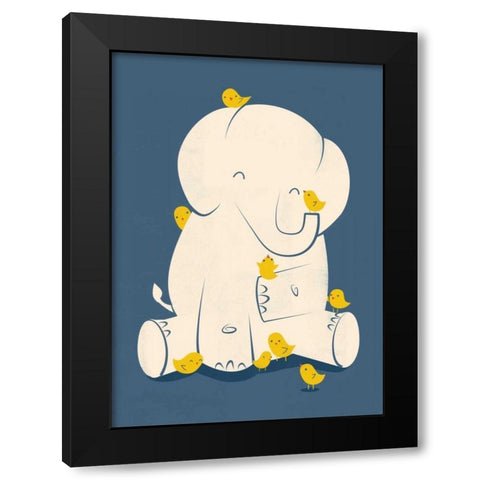 Big Mama Black Modern Wood Framed Art Print by Fleck, Jay