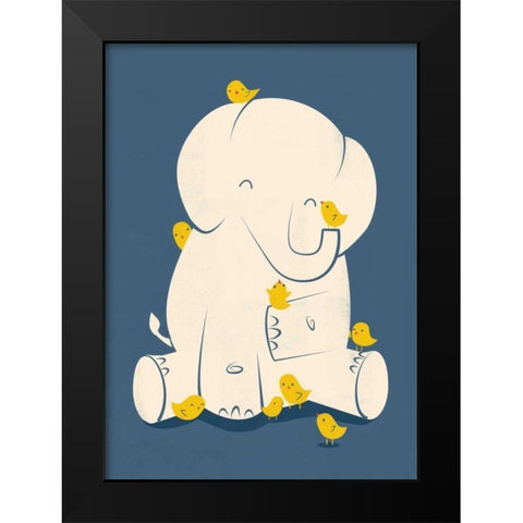 Big Mama Black Modern Wood Framed Art Print by Fleck, Jay