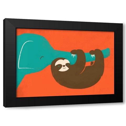 Lets Hang Black Modern Wood Framed Art Print with Double Matting by Fleck, Jay
