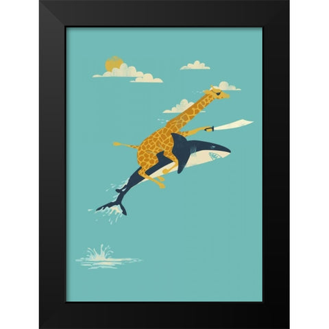 Onward Black Modern Wood Framed Art Print by Fleck, Jay