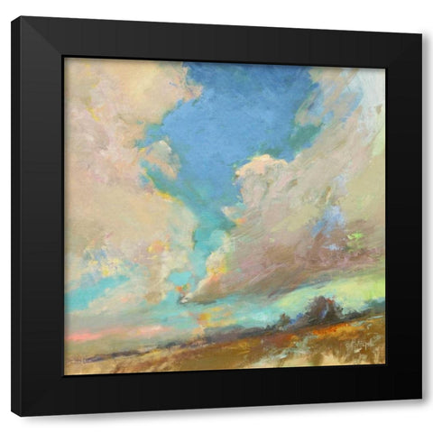 Clouds Got in My Way Black Modern Wood Framed Art Print with Double Matting by Forst, Beth A.