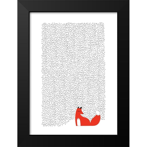 Black Grass Black Modern Wood Framed Art Print by Farkas, Robert