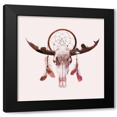 Deadly Desert Black Modern Wood Framed Art Print with Double Matting by Farkas, Robert