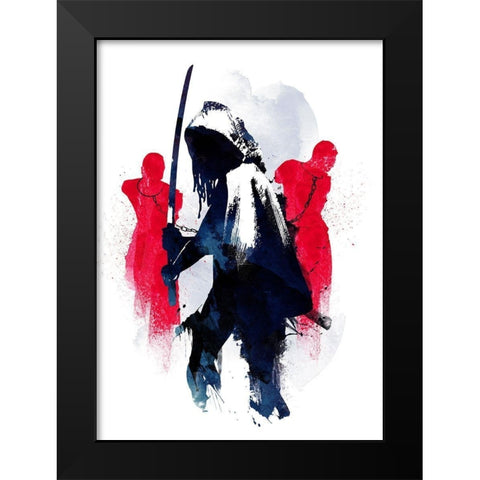 Michonne Black Modern Wood Framed Art Print by Farkas, Robert