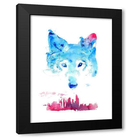 The Guardian Black Modern Wood Framed Art Print by Farkas, Robert