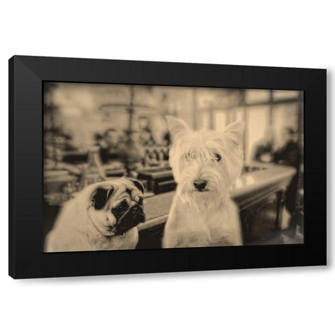 Singles Night Black Modern Wood Framed Art Print with Double Matting by Fielding, Edward M.