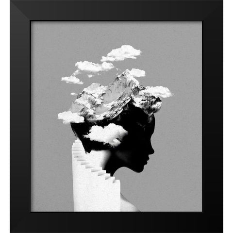 Its a Cloudy Day Black Modern Wood Framed Art Print by Farkas, Robert
