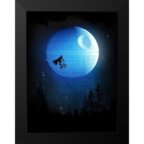 Lets Have a Ride Black Modern Wood Framed Art Print by Farkas, Robert