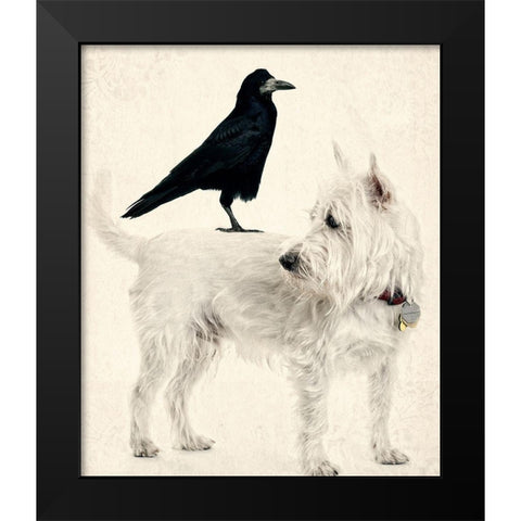 The Hitchhiker Black Modern Wood Framed Art Print by Fielding, Edward M.