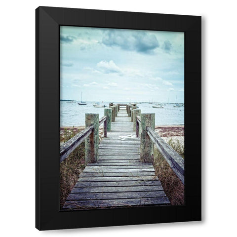 Cape Cod Black Modern Wood Framed Art Print by Fielding, Edward M.