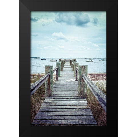 Cape Cod Black Modern Wood Framed Art Print by Fielding, Edward M.